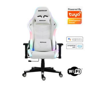 Cadeira Gamer Branca com Led Rgb e Wifi